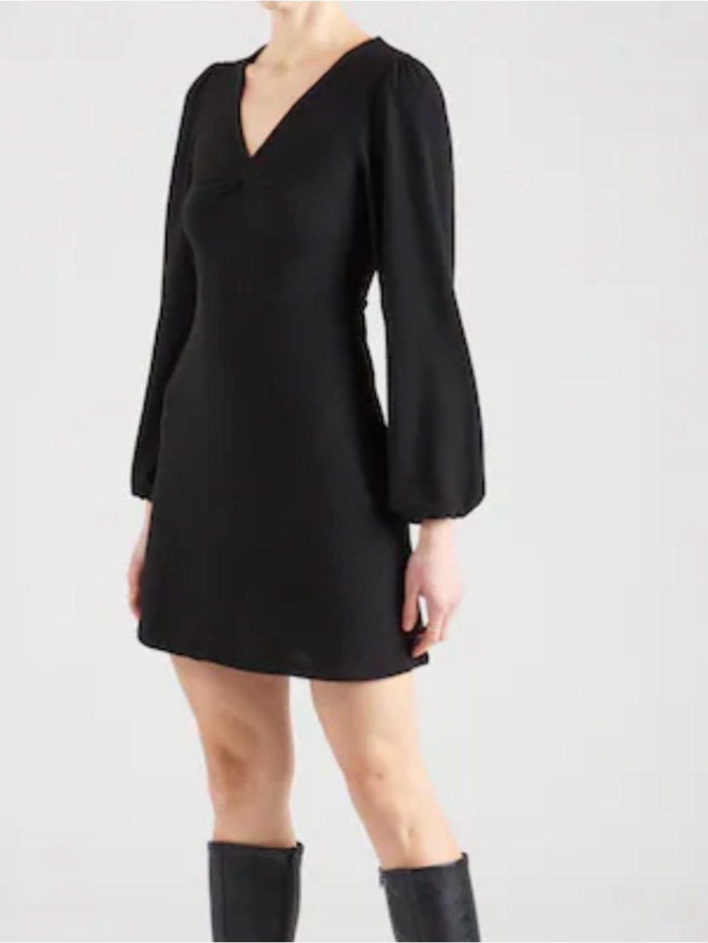 Whimseygoth Witchy Dark Academia Grunge Fairy Bell Sleeve Black Dress Sz Large